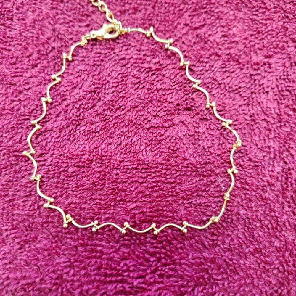 Women's goldtone anklet